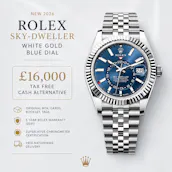 NEW 2026 ROLEX SKY-DWELLER WHITE GOLD BLUE DIAL OR £16,000