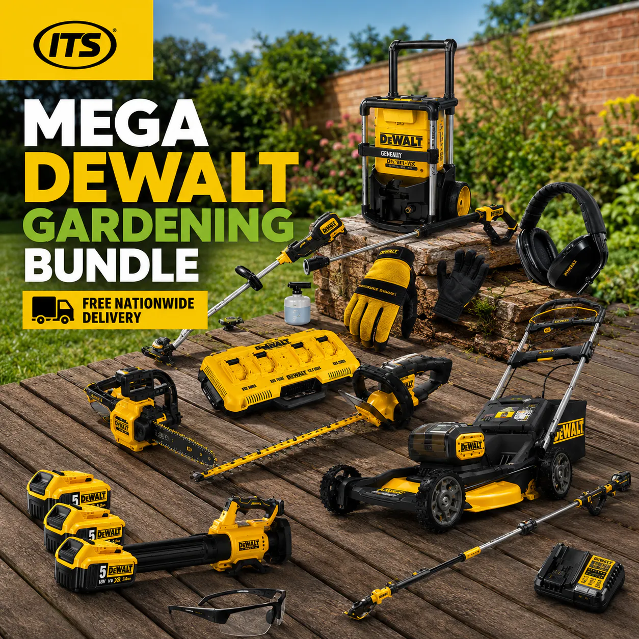 MEGA DEWALT GARDENING BUNDLE