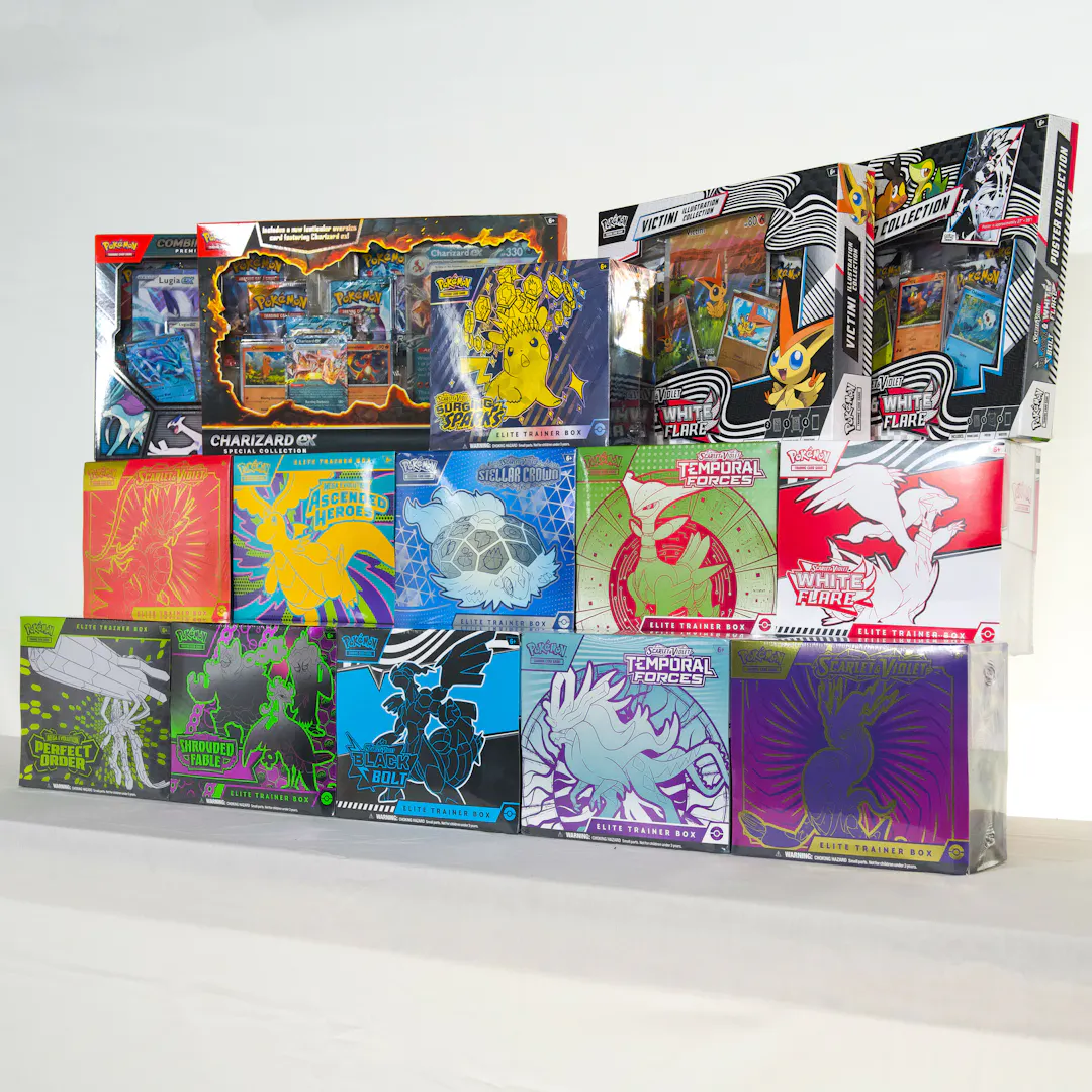 ENORMOUS NEW & SEALED POKÉMON TCG COLLECTION BUNDLE – ETBS, PREMIUM COLLECTIONS & MORE