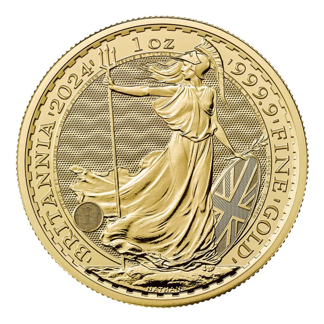 BRITANNIA 1OZ GOLD COIN 999.9 FINE GOLD OR £2500