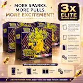 3 x BRAND NEW POKEMON SCARLET & VIOLET SURGING SPARKS ELITE TRAINER BOXES