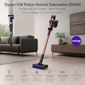 DYSON V16 PISTON ANIMAL SUBMARINE DS60 CORDLESS WET & DRY VACUUM CLEANER – BLACK & COPPER
