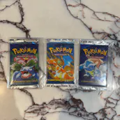 3 X SEALED POKEMON 1999 BASE SET BOOSTER PACKS