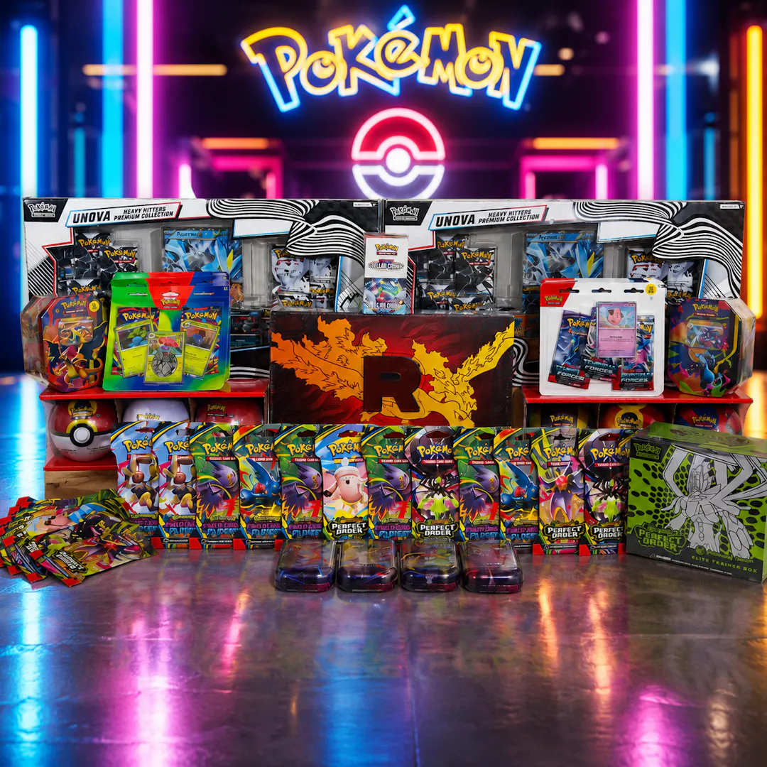 ULTIMATE POKÉMON TCG MEGA SEALED COLLECTION BUNDLE – PREMIUM BOXES, BOOSTERS, ETBS, TINS & MORE