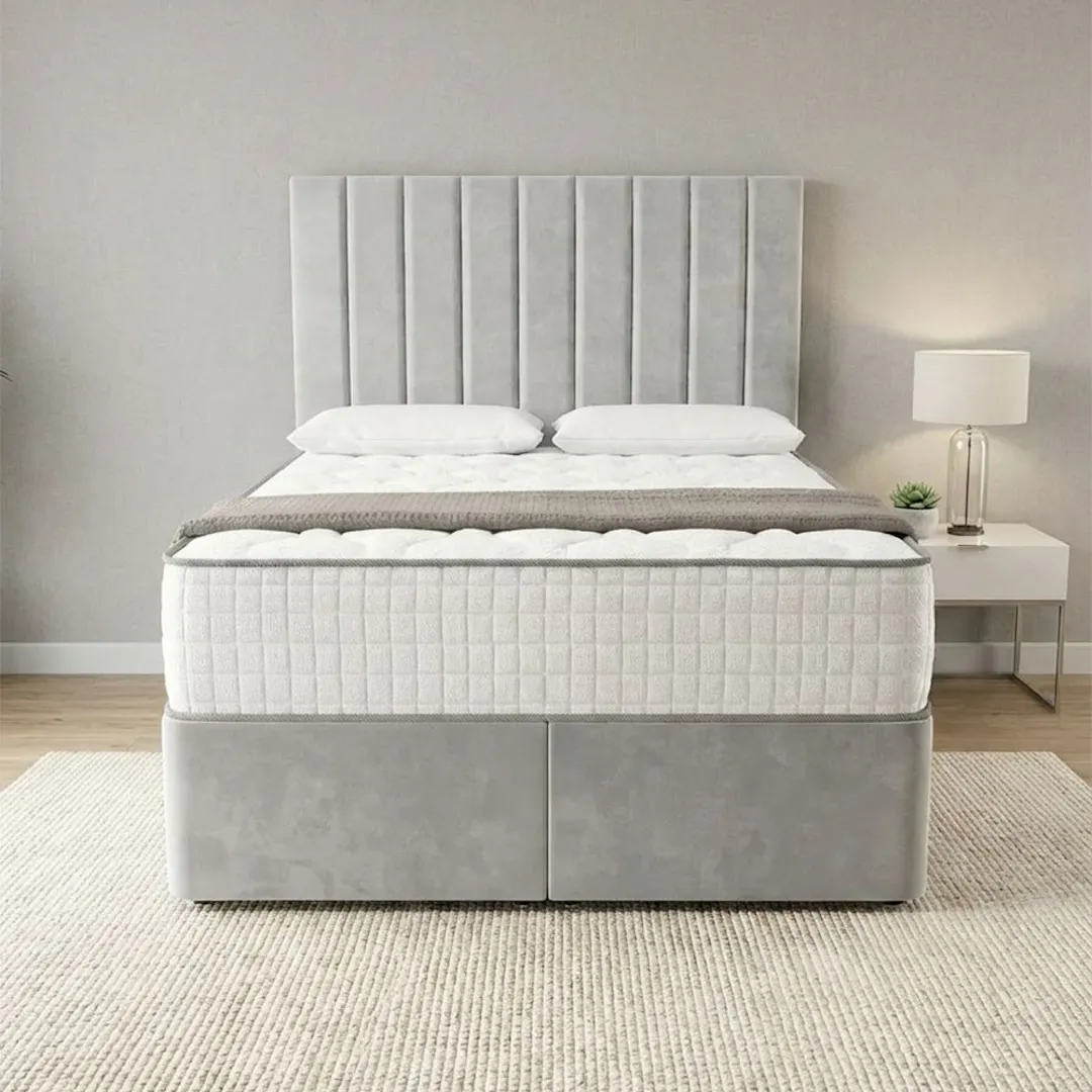 LUXURY OTTOMAN BED BUNDLE - FRAME, MATTRESS + CHOICE OF SIZE & FABRIC