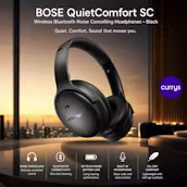 BOSE QUIETCOMFORT SC WIRELESS BLUETOOTH NOISE-CANCELLING HEADPHONES - BLACK