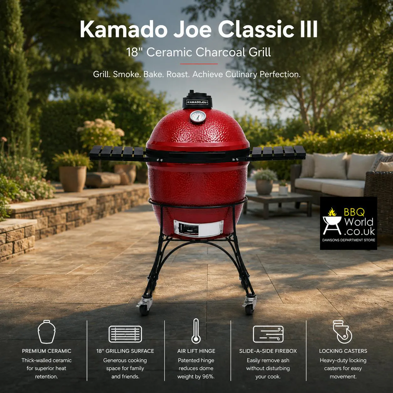 KAMADO JOE CLASSIC I CART + COVER