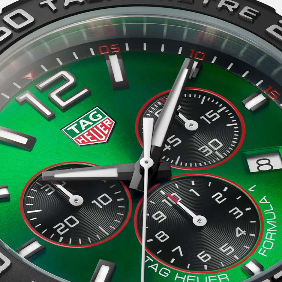 TAG HEUER FORMULA 1 43MM GREEN DIAL WATCH