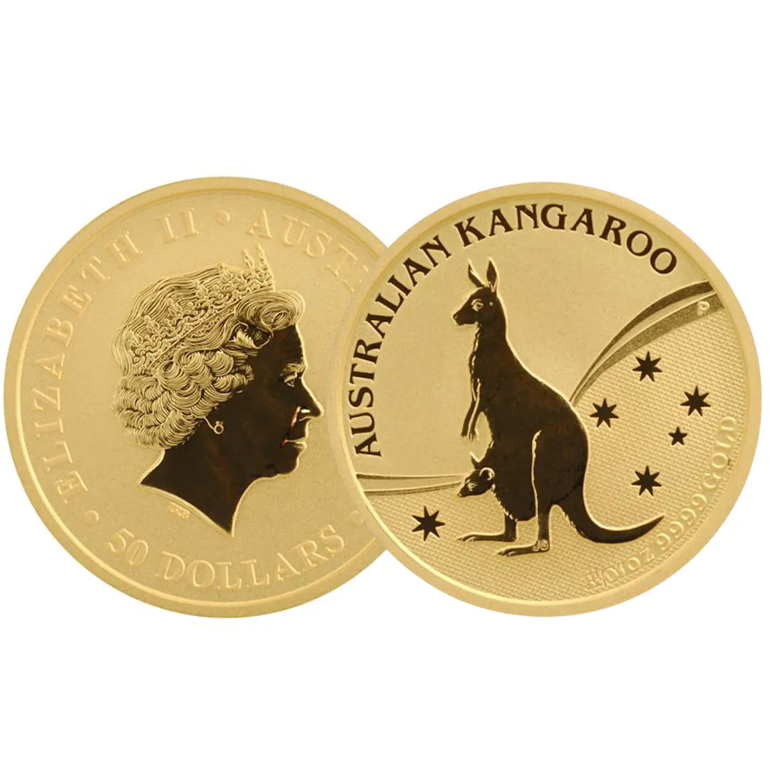 AUSTRALIAN NUGGET KANGAROO 1 OZ FINE GOLD COIN OR £2500