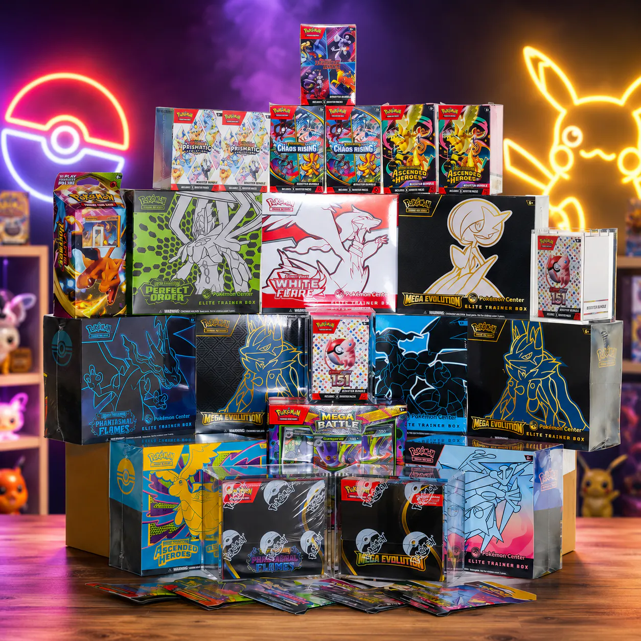 MEGA BRAND NEW & SEALED POKÉMON CENTER ETB + MORE COLLECTION