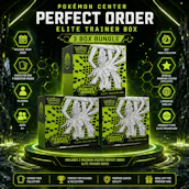 3 X POKÉMON CENTER MEGA EVOLUTION PERFECT ORDER ELITE TRAINER BOX BUNDLE