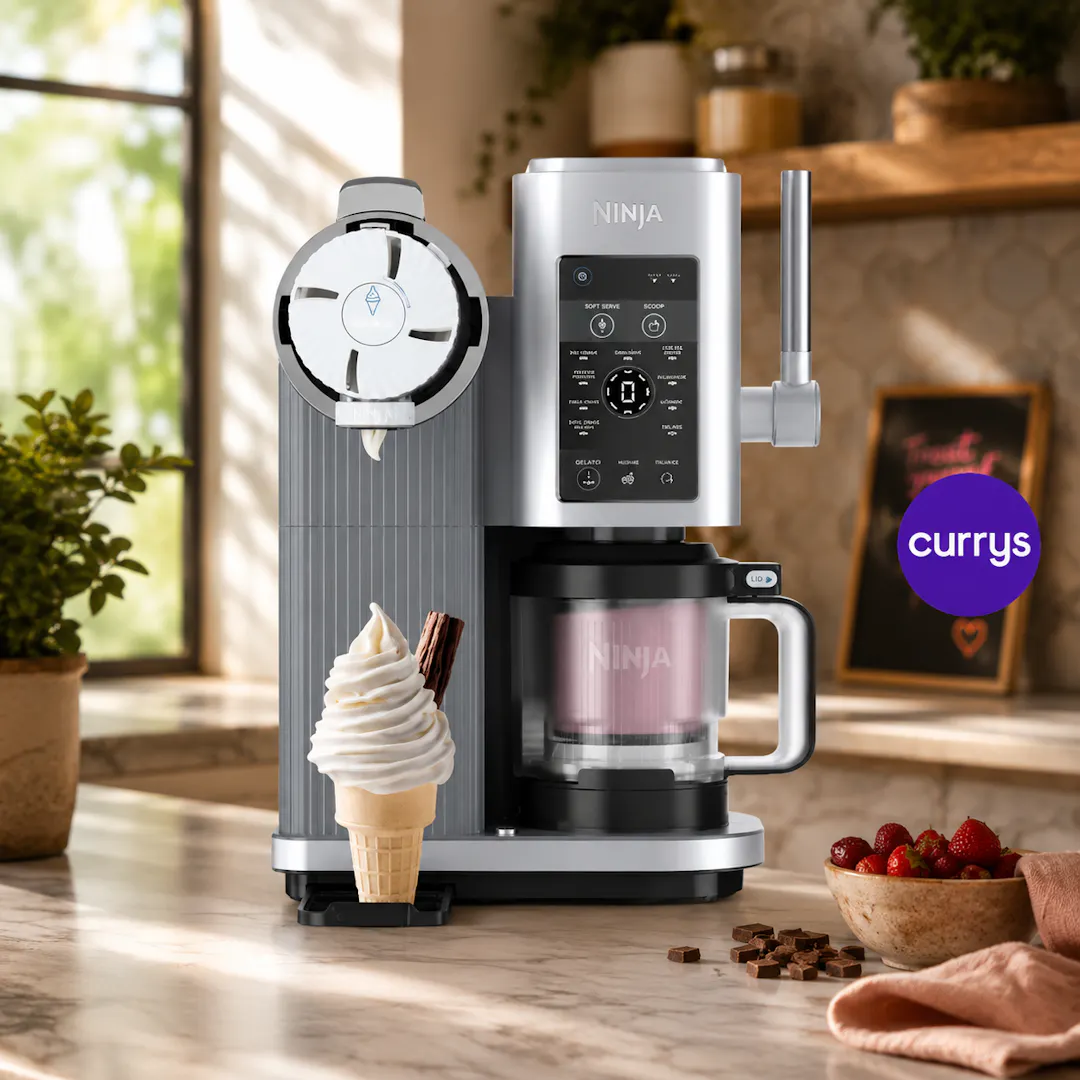 NINJA CREAMI SCOOP & SWIRL 13-IN-1 ICE CREAM AND SOFT SERVE MAKER - SILVER