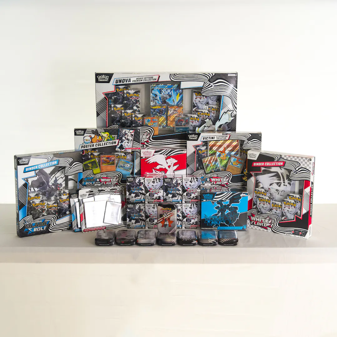 MEGA NEW AND SEALED POKEMON TCG BLACK BOLT & WHITE FLARE BUNDLE