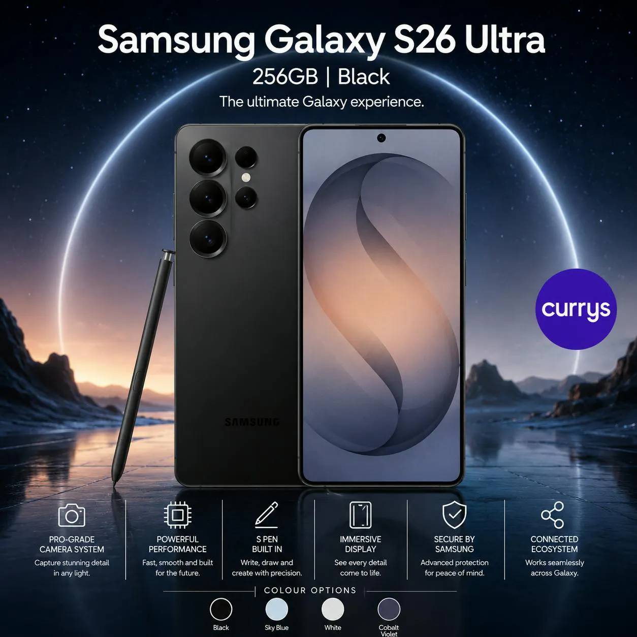 SAMSUNG GALAXY S26 ULTRA 256GB 5G SMARTPHONE – 200MP CAMERA