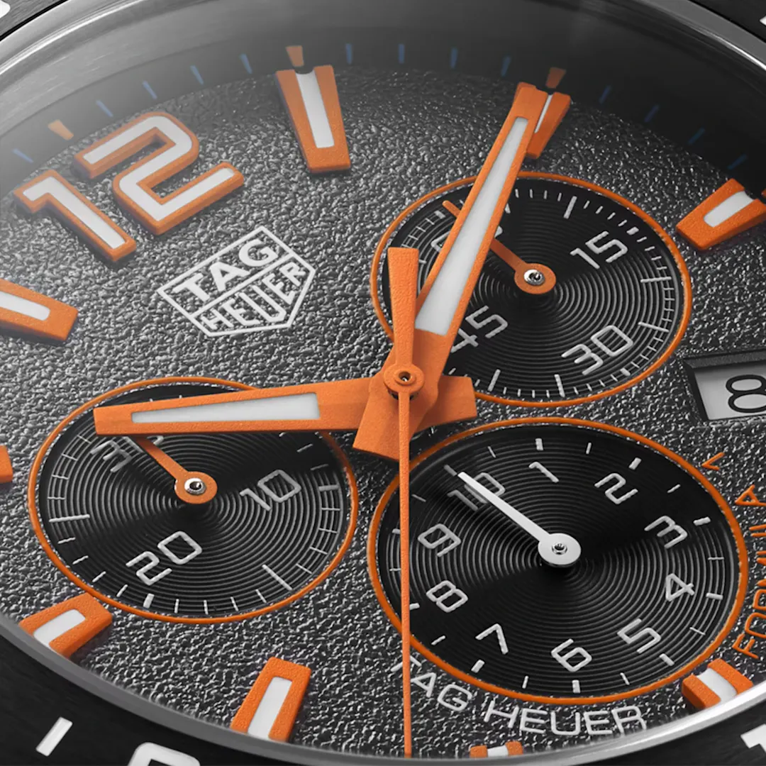 TAG Heuer F1 43mm Chrono BLACK ORANGE CERAMIC