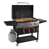 BLACKSTONE 36 INCH 4 BURNER GAS GRIDDLE BUILT IN AIR FRYERS