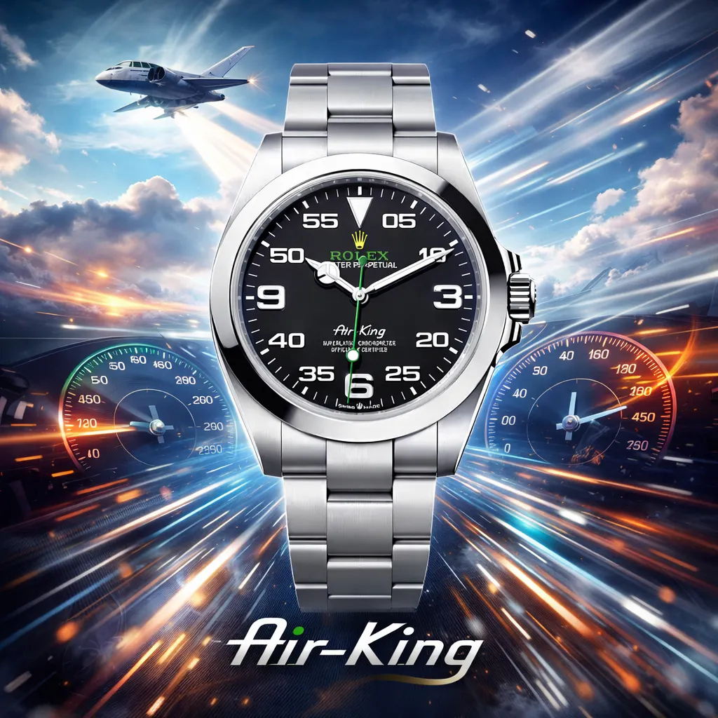 NEW ROLEX AIR KING 40MM BLACK DIAL or £5,000