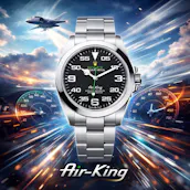 NEW ROLEX AIR KING 40MM BLACK DIAL or £5,000
