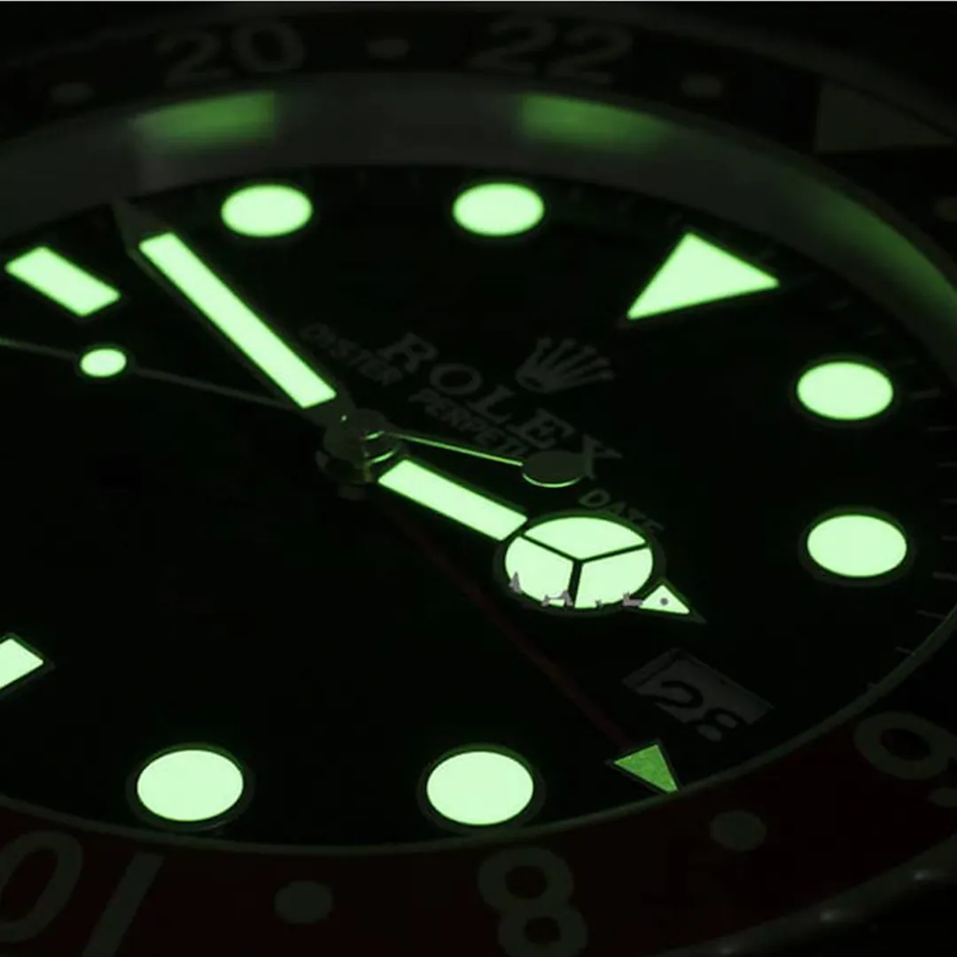 SUBMARINER HULK ROLEX STYLE WALL CLOCK | GREEN