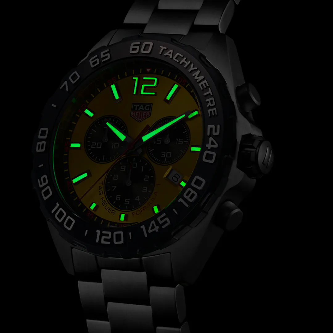 TAG HEUER FORMULA 1 43MM CHRONOGRAPH SUNRAY YELLOW