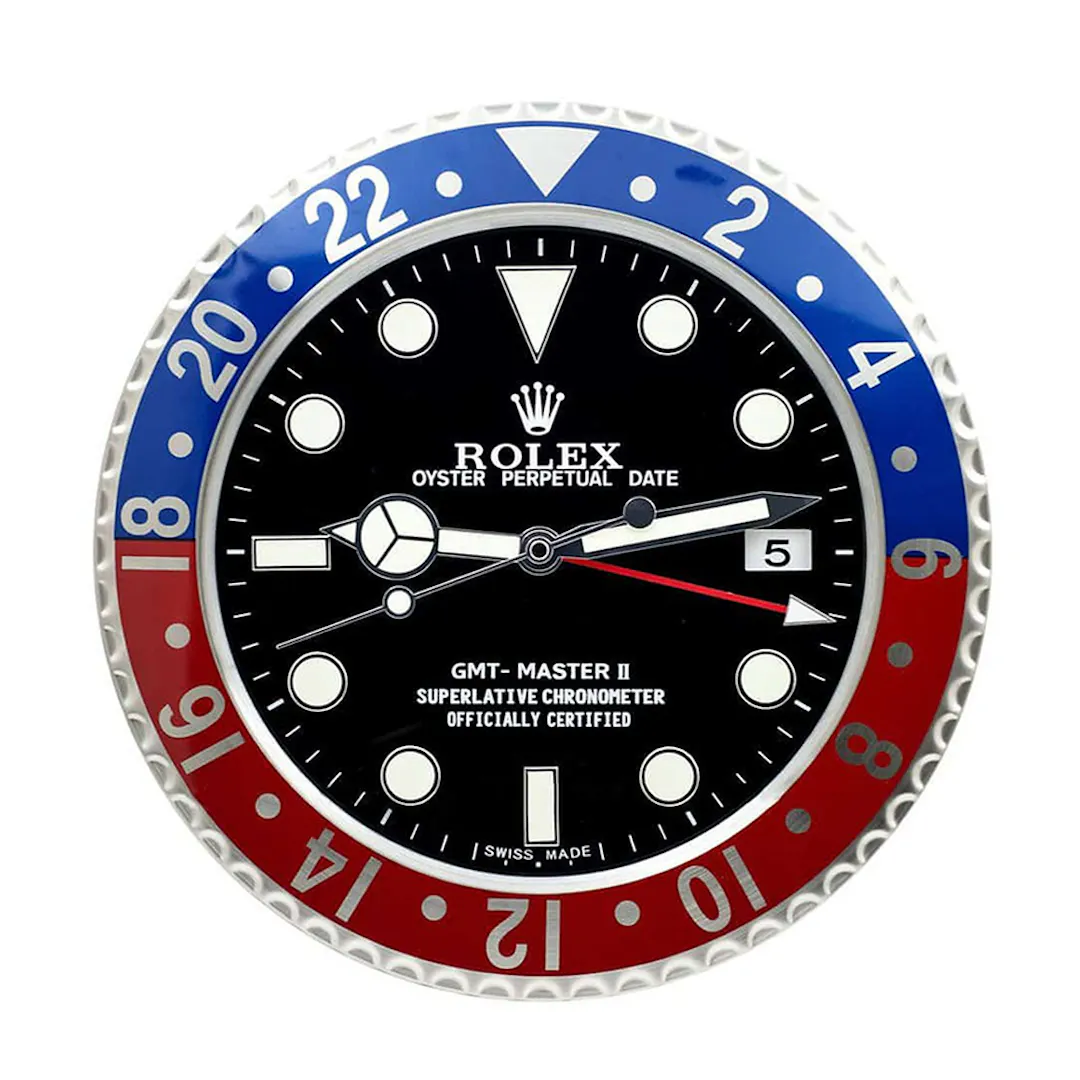 GMT MASTER II PEPSI ROLEX STYLE WALL CLOCK