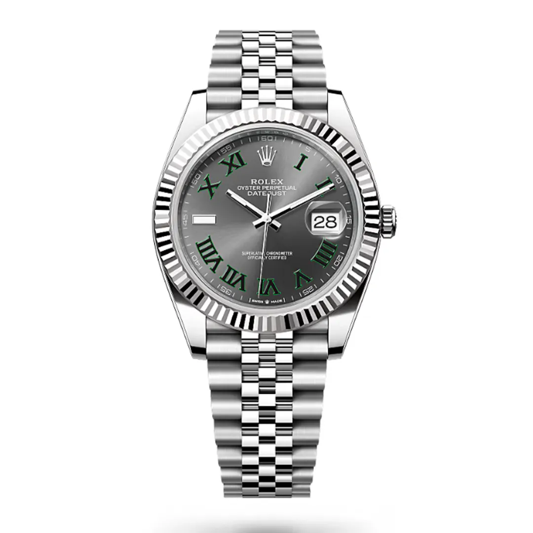 NEW 2026 ROLEX DATEJUST 41MM WHITE GOLD 'WIMBLEDON' or £9,000
