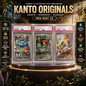 PSA 10 KANTO STARTER ILLUSTRATION RARE 3 CARD POKEMON COLLECTION