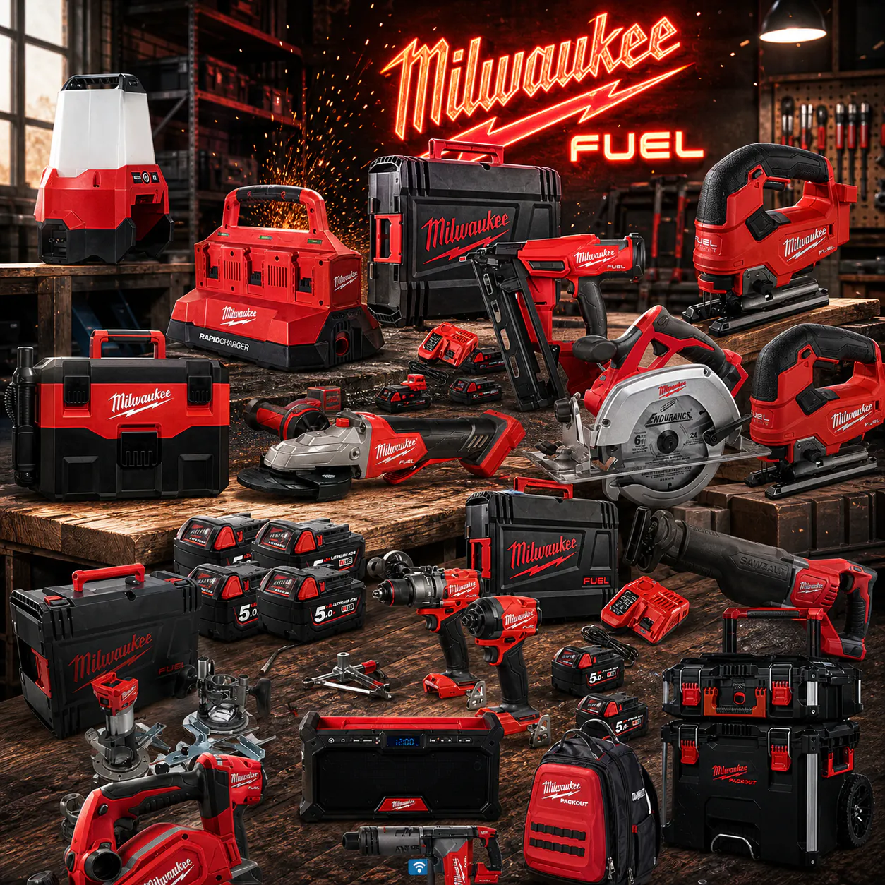 MEGA MILWAUKEE POWER TOOL BUNDLE