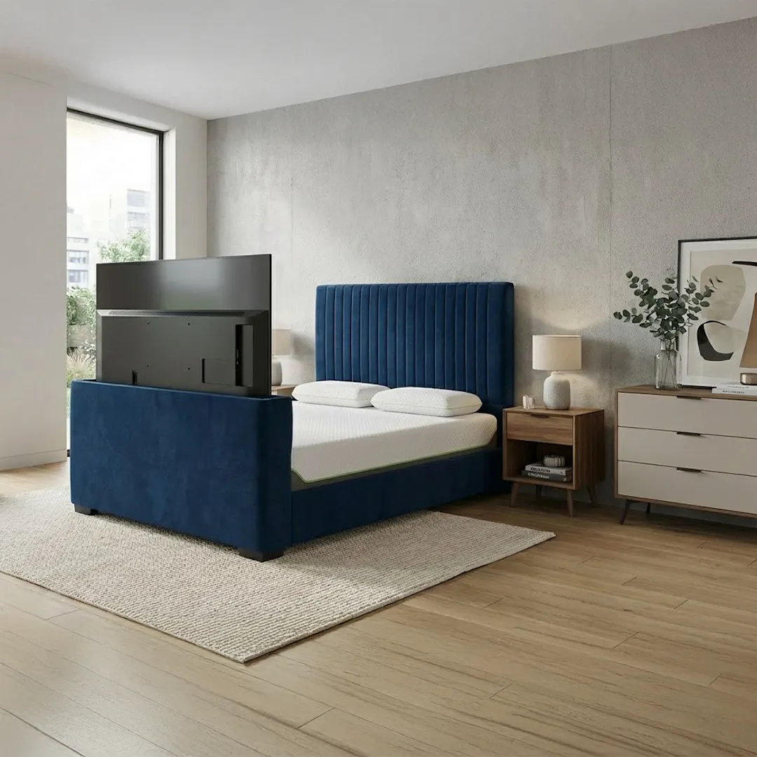 THE ULTIMATE KINGSIZE TV BED BUNDLE - FRAME, MATTRESS & TV