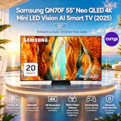 SAMSUNG QN70F 55" NEO QLED 4K MINI LED VISION AI SMART TV