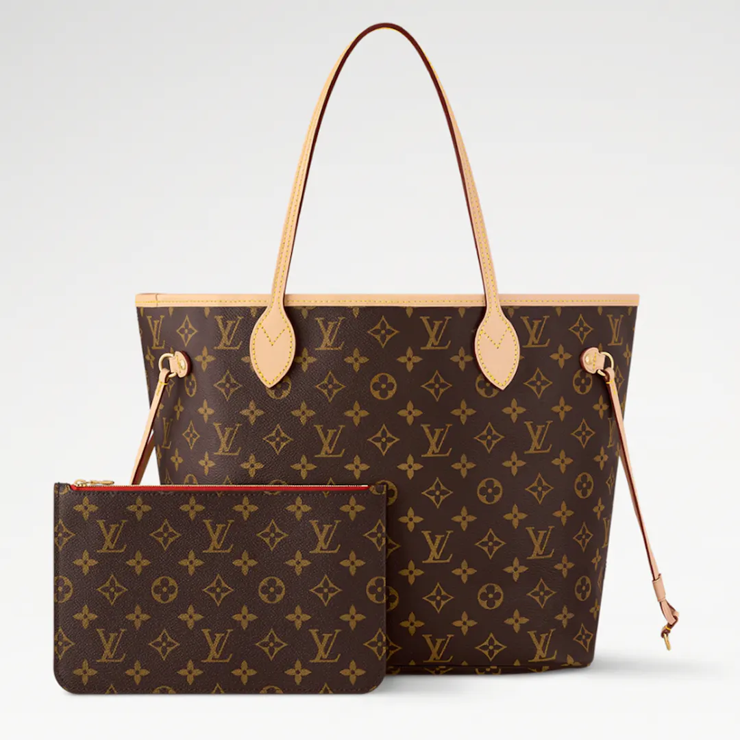 NEW LOUIS VUITTON NEVERFULL MM CHERRY TOTE BAG