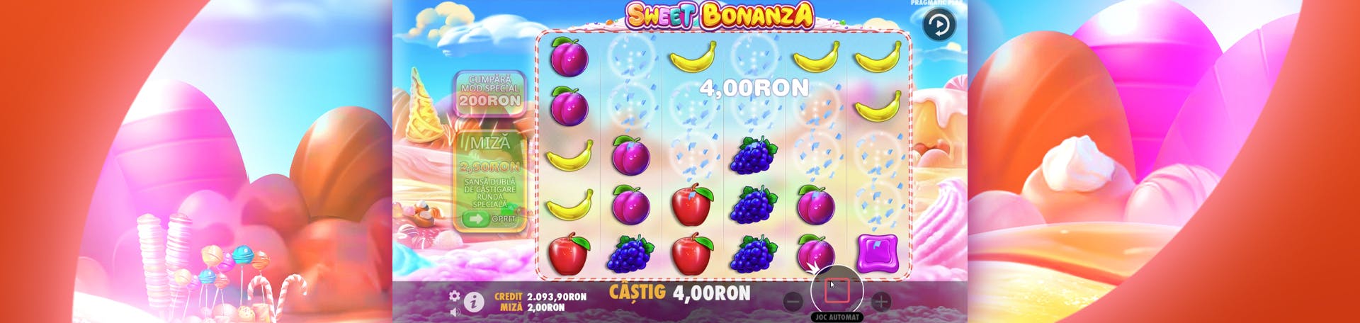 Functie specială de Tumble din Sweet Bonanza