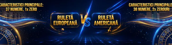 Ruleta americană vs ruleta europeană: cum diferă?