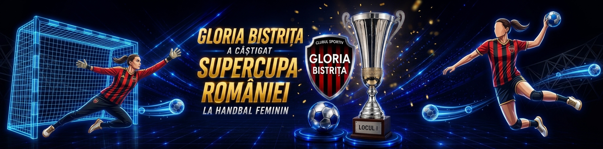 Gloria Bistrița a luat Supercupa României la handbal feminin